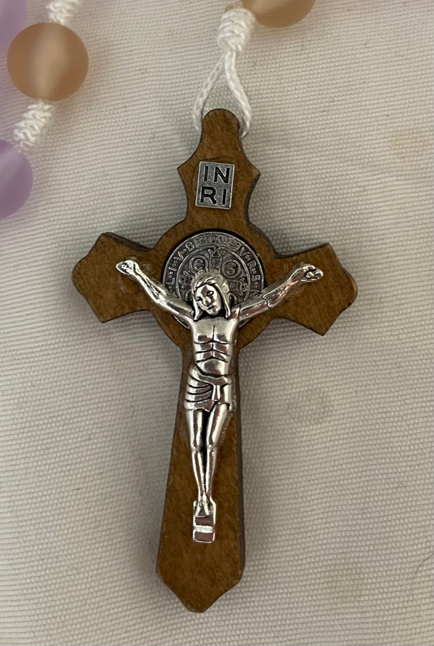 Purple Holy family rosary